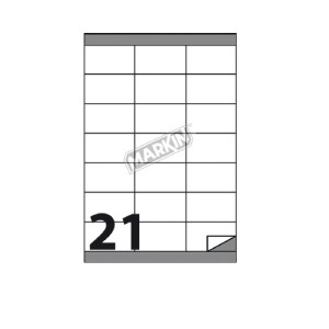 CF2100 ETICHETTE 21FG. X100 78x38,10MM A4