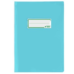 CF24 COPRIQUADERNO A5 LACCATO LUCIDO I M GREEN BIO-BASED 180MY AZZURRO