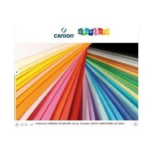 CF25Foglio COLORLINE 50x70cm 220g GIALLO ORO