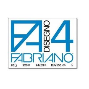 PACCO 25FG FABRIANO4 50X70CM RUVIDO 200GR FABRIANO