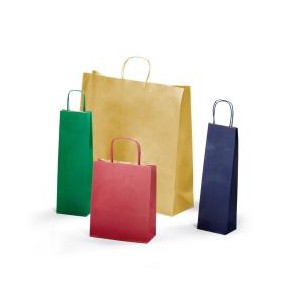 CF25SHOPPER 22X10X27 TINTA UNITA ASSORTITI VERDE SCURO BLU ROSSO RUBINO ORO E ARGENTO