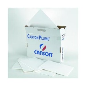CF28FG.CARTON PLUME CL A3 3MM BIANCO