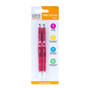 CF2PZ PENNA SCATTO GEL 0 7MM ROSSO