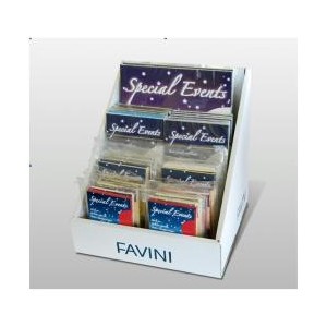 ESPOSITORE 32PZ NATALE SPECIAL EVENTS CARTA METALLIZZATA PER AUGURI INA4 BUSTE 11X22 BUSTE CON BIGLIETTO 9X14 E 7.6X11