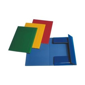 CARTELLE 3 LEMBI PLASTIFICATE C46 F.TO 25 X 35 CM VERDE (CONF. 5)