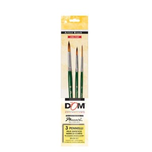 PENNELLI ACQUERELLO - CORTO - NYLON - SET 5 PZ CLASSIC