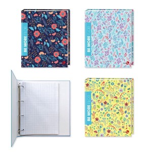 CF 5 RACCOGLITORI ANELLI FLOR A4 DIAMETRO 30MM COVER CARTONATA PESANTE PLASTIFICAZIONE LUCIDA