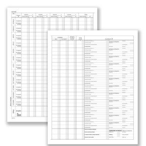 CF5 REGISTRO PROSPETTO RIEPILOGATIVO ASSOCIAZIONI SPORTIVE 8 PAGG. 31X24.5 CM