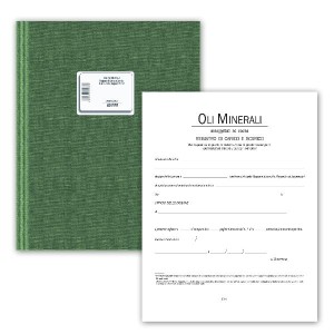 CF5 REGISTRO OLI MINERALI DI CARICO/SCARICO PER DISTRIBUTORI E DEPOSITI MINORI 48 PAGG. PRE NUMERATE
