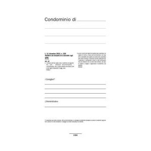 REGISTRO VERBALI ASSEMBLEE CONDOMINIALI 92 PG. (CONF 5 PZ)