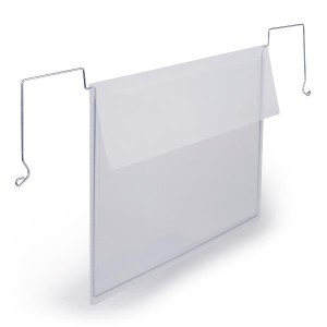 Busta d identificazione in polipropilene con filo zincato flessibile