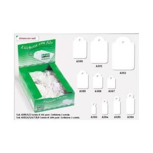 2 SCATOLE DA 500 ETICHETTE CON FILO