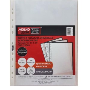 CF50 BUSTE FORATURA UNIVERSALE 60 MICRON 22X30 CM FINITURE BUCCIA D ARANCIA