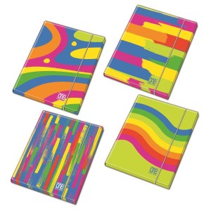 CF6 CARTELLA CON ELASTICO ONECOLOR FANTAFLUO A4 26X35X1.2 CM ASS