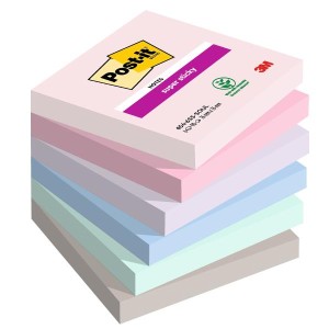 Foglietti Post-it Super Sticky 76 mm x 76 mm 6 blocchetti da 90 fogli Soulful