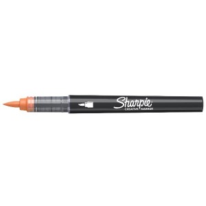 SHARPIE ACRYLIC CREATIVE MARKER punta brush ORANGE