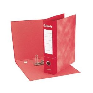 REGISTRATORE ESSENTIALS- F.TO COMMERCIALE DORSO 8 CM ROSSO
