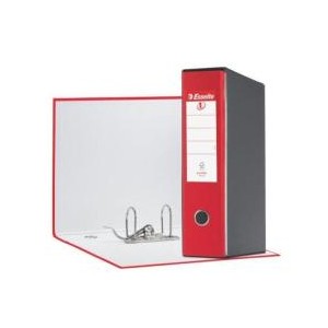 Registratori Eurofile Esselte - F.to protocollo - dorso 8 cm - f.to utile 23x30 cm - Rosso Vivida