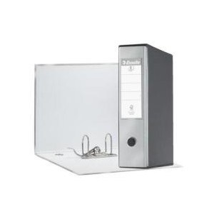 Registratori Eurofile Esselte - F.to protocollo - dorso 8 cm - f.to utile 23x30 cm - Grigio metallizato