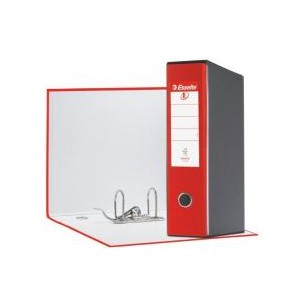 Registratori Eurofile Esselte - F.to protocollo - dorso 8 cm - f.to utile 23x33 cm rosso (conf.6)