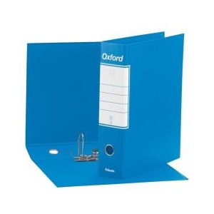 Registratori Oxford Esselte - F.to commerciale - dorso 8 cm - f.to utile 23x30 cm AZZURRO (conf.6)