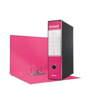 Registratori Oxford Esselte - F.to commerciale - dorso 8 cm - f.to utile 23x30 cm fucsia (conf.6)
