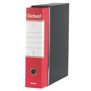 Registratori Oxford Esselte - F.to commerciale - dorso 8 cm - f.to utile 23x30 cm rosso (conf.6)