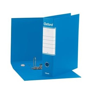 Registratori Oxford Esselte - F.to protocollo - dorso 8 cm - f.to utile 23x33cm AZZURRO (conf.6)