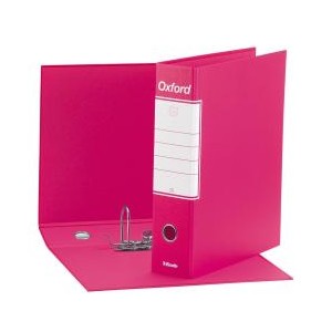 Registratori Oxford Esselte - F.to protocollo - dorso 8 cm - f.to utile 23x33cm FUCSIA (conf.6)