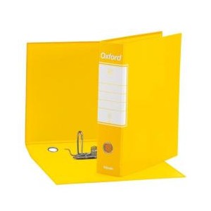 Registratori Oxford Esselte - F.to protocollo - dorso 8 cm - f.to utile 23x33cm GIALLO (conf.6)