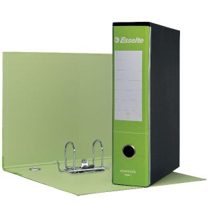 REGISTRATORE ESSENTIALS - F.TO PROTOCOLLO DORSO 8 CM VERDE CHIARO