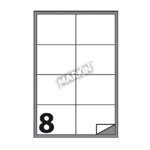 CF800 ETICHETTE 8FG. X 100 101x72MM A4
