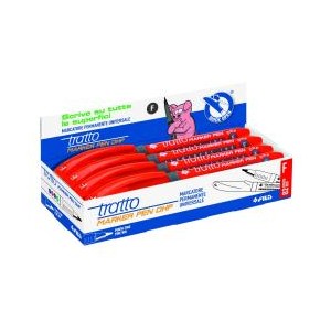 ASTUCCIO 8 PZ TRATTO CD MARK OHP ROSSO P/FINE 2 4 MM TRATTO 0 6 MM PERMANENTE PER TUTTE LE SUPERFICI (CD E DVD)