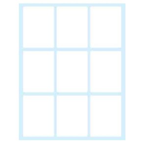 Etichette bianche in busta - 49x37 - 10 ff