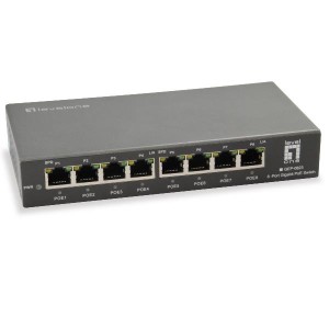 8-Port Gigabit Ethernet PoE Switch 802.3af/at PoE 120W Total PoE power budget: 120W up to 30W per port