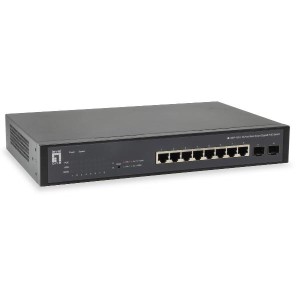10-Port Web Smart Gigabit Poe Switch 70W Support 2/4 integrated Gigabit SFP ports Operate at a temperature from 0-50 C