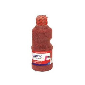 FLACONE 250ML TEMPERA ROSSO GLITTER